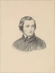 Portrait of Willem Geefs, by Fanny Geefs-Corr (1840-1842)
